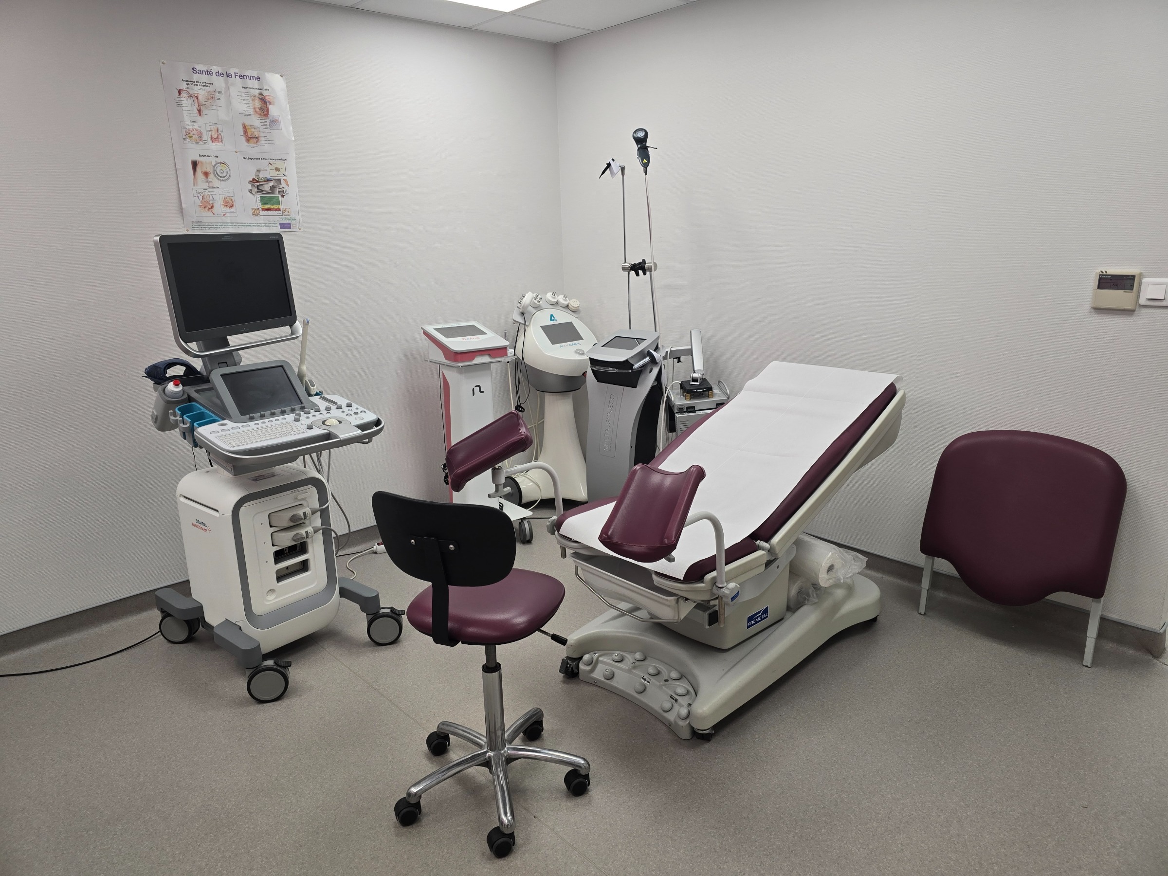 Salle d'examens gynécologiques